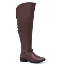 Bota Over Cano Alto Feminina Ajuste na Panturilha Gmm Shoes 11503 Bota Over Cano Alto Feminina Ajuste na Panturilha Gmm Shoes 11503