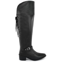 Bota Over Cano Longo Plus Amarrar Ajustável Na Panturrilha