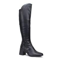 Bota Over Feminina Cano Longo Bottero Couro 361804 Preto