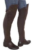 Bota Over Knee Perlatto F421 Montaria Café