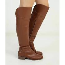 Bota Over Knee Via Uno fabricada em material sintético 050433