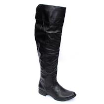 Bota Over The Knee Cla-Clê Feminina Couro Cano Alto Conforto Bota Over The Knee Cla-Clê Feminina Couro Cano Alto Conforto