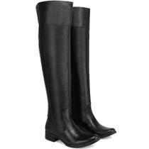 Bota Over The Knee Feminina Couro Lisa Cano Alto Conforto Dia a Dia Bota Over The Knee Feminina Couro Lisa Cano Alto Conforto Dia a Dia