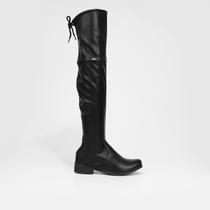 Bota Over The Knee Look Fashion Amarração Feminina
