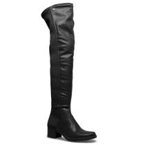 Bota Over The Knee Q8543-0001 Preta - Mississipi