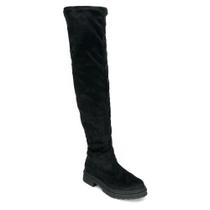 Bota Over The Knee Suzana Santos Feminina Camurça 4277 Preta