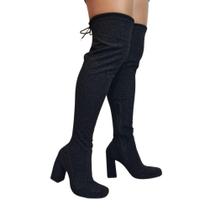 Bota Overtheknee Numeração Especial Salto Alto Laura