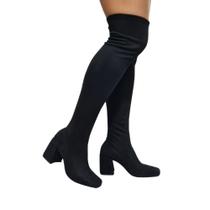 Bota Overtheknee Numeração Especial Salto Médio Dulce