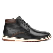 Bota Oxford FG Esporte Fino Em Couro Nobre Preto