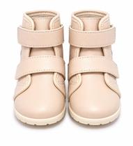 Bota Pampili Rubi Nude tiras autocolantes Cano Médio Menina Inverno Bota Pampili Rubi Nude tiras autocolantes Cano Médio Menina Inverno