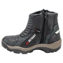 Bota para motociclista Palmilha 9cm couro AS-HEIGHT 950 AT3