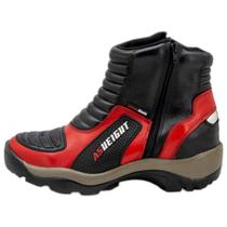 Bota para motociclista Palmilha 9cm couro AS-HEIGHT 950 AT3