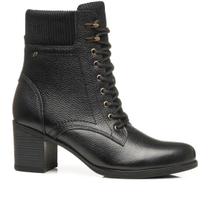 Bota Pegada 280405-02 Feminina em Couro Preta