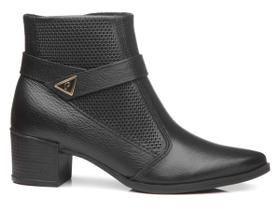 Bota Pegada 280507 De Cano Curto Em Couro