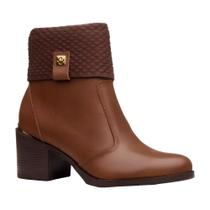 BOTA PEGADA Burnished REF:280305 Cano CURTO Feminina