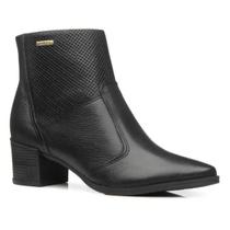 Bota Pegada Cano Curto Bico Fino Couro 280502 Bota Pegada Cano Curto Bico Fino Couro 280502