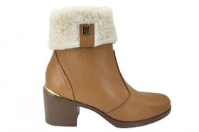 Bota Pegada Cano Curto Feminina Marrom 280305 Bota Pegada Cano Curto Feminina Marrom 280305