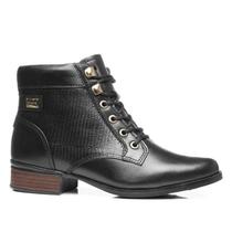 Bota Pegada Cano Curto - Feminina - Preto
