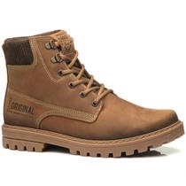 Bota Pegada Coturno Masculino de Couro Legitimo Bota Pegada Coturno Masculino de Couro Legitimo