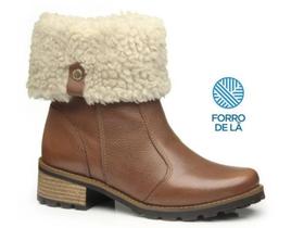 Bota Pegada Feminino Terracota Preto e Camel Ref:281492