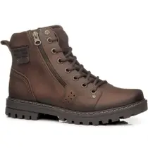 Bota Pegada Masculina em Couro Pinhão 181504-06 Bota Pegada Masculina em Couro Pinhão 181504-06