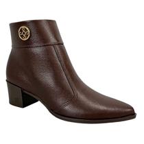 Bota Pegada Verona Bico Fino 280512 Couro Marrom Bota Pegada Verona Bico Fino 280512 Couro Marrom