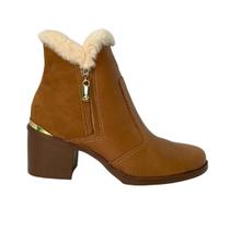 Bota Peluciada Pegada Feminina 280391 - Caramelo