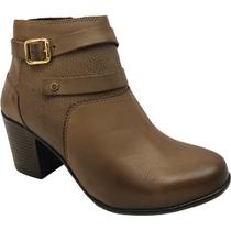 Bota Perlatto Cano Baixo Fivela Tiras