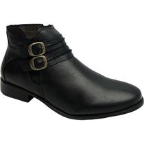 Bota Perlatto Tiras Cano baixo Feminino