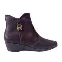 Bota Piccadilly 143249 Cano Curto Salto Médio Anabela Leve -