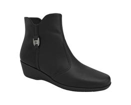 Bota Piccadilly 143249 Cano Curto Salto Médio Anabela Leve - Bota Piccadilly 143249 Cano Curto Salto Médio Anabela Leve -