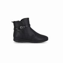 Bota Piccadilly 261035 Anabela Baixa Cano Curto Napa Stretch Feminina