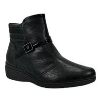 Bota Piccadilly Beth Maxi Anabela 117136 Preta