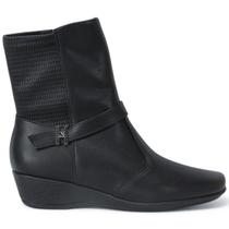 Bota Piccadilly Cano Curto Anabela 143250 Feminina