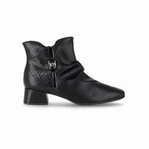 Bota Piccadilly Cano Curto Salto Bloco Croco 160080 Bota Piccadilly Cano Curto Salto Bloco Croco 160080