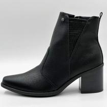 Bota Piccadilly Cano Curto Salto Bloco Médio Feminina Bota Piccadilly Cano Curto Salto Bloco Médio Feminina