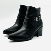 Bota Piccadilly Cano Curto Salto Médio Feminina