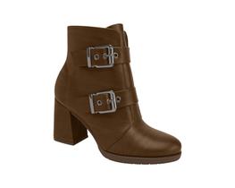 Bota Piccadilly Elisete Cano Curto Salto Alto Camel 343004