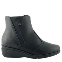 Bota Piccadilly Feminina Anabela Cano Curto Zíper Bota Piccadilly Feminina Anabela Cano Curto Zíper