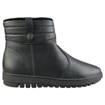 Bota Piccadilly Feminina Cano Curto Forrada Pelos Original Conforto Preta Cor:PretoTamanho:36