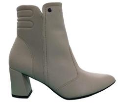 Bota Piccadilly Feminina Off White 7451362