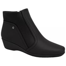 Bota piccadilly ivone cano curto anabela médio 143217