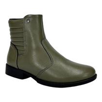 Bota Piccadilly Leci Cano Curto 653012 Verde Militar
