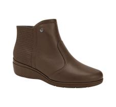 Bota Piccadilly Salto Médio Anabela Feminino Cor Marrom