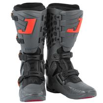 Bota Piloto Off Road Trilha Motocross Enduro Jett Lite Masculina Feminina Cinza-Laranja Lançamento