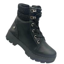 Bota Pink Cats Dakota Infantil Feminina Menina Botinha Brilho Coturno V3981