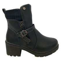 Bota Pink Cats Ziper Cano Curto Salto Bloco Infantil Bota Pink Cats Ziper Cano Curto Salto Bloco Infantil