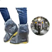 Bota Plástica para Moto Transparente de Cano Curto e Elástico 100 Unidades