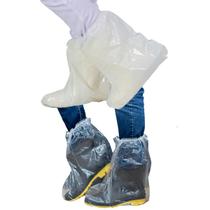 Bota Plástica Polietileno Impermeável Cano Médio 36cm C/ Elástico Bota Plástica Polietileno Impermeável Cano Médio 36cm C/ Elástico