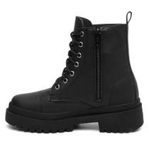 Bota Plataforma Blogueira Coturno Militar Tratorada Bota Plataforma Blogueira Coturno Militar Tratorada